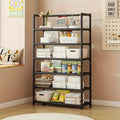 Multi-Layer Metal Storage Rack, Space-Saving Organizer for Kitchen & Garage, Elegant Shelving Unit for Home Decor